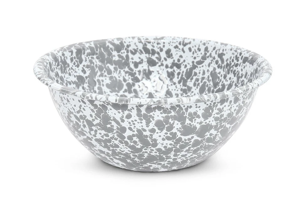 Crow Canyon Enamelware Serving Bowl Marble Style, 7 Colors Available - Image 1 of 1