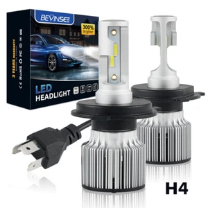 2x H4 LED Headlight Bulbs 6000LM 60W Hi/Low Beam For VW Transporter T4 T5 T6 - Picture 1 of 12