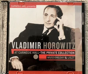 Vladimir Horowitz Carnegie Hall Private Collection (2009 CD) RCA Red Seal-Promo - Imagen 1 de 5