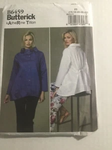UNCUT Butterick B6459 6459 Misses Top Shirt Tunic Sewing Pattern Lagenlook 16-24 - Picture 1 of 1