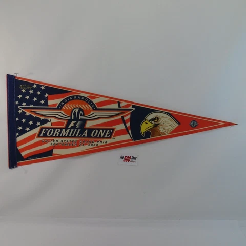 2000 Formula-1 Indianapolis United States Grand Prix Track Event Pennant IMS Cover