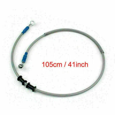 105cm/41" M10 Brake Oil Hose Line Banjo Fitting Stainless Steel End SG A Foto 1 de 2