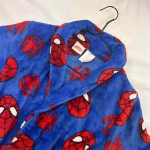 Marvel Ultimate Spiderman Kid Blue Red Polyester Long Sleeve Robe 10-12y NWoT - Picture 1 of 4