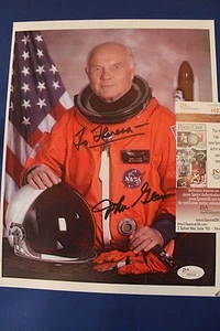 John Glenn astronaut Signed to Theresa Autograph Authentic JSA  8x10 NASA photo  - Imagen 1 de 3