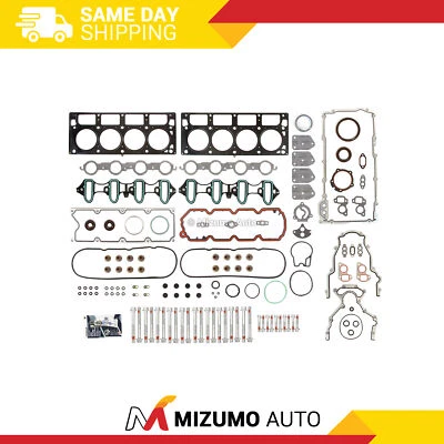 Full Gasket Set Head Bolts Fit 05-11 Chevrolet GMC Buick Cadillac 4.8 5.3 - Image 1 of 4