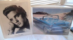 1957 Chevrolet & Elvis Presley Pressefoto 8 x 10 Fotos  - Bild 1 von 3