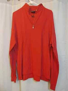 Spyder Active Sports 1/4 Zip Long Sleeve 100% Cotton RED Size XL  - Picture 1 of 6