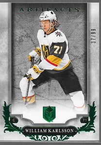 18/19 Artifacts Emerald William Karlsson /99 1 Knights