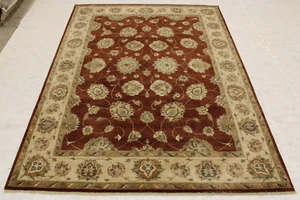 9 Fuß 0 Zoll x 12 Fuß 3 Zoll Fuß 10/10 HT Design Natürliche Farbe Handgeknüpfter Orientteppich Authentisch - Bild 1 von 9