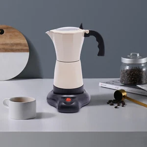 Elektrische Kaffeemaschine Espressokocher 6 Tassen Italia Mokka Kanne 300ML 480W - Bild 1 von 18