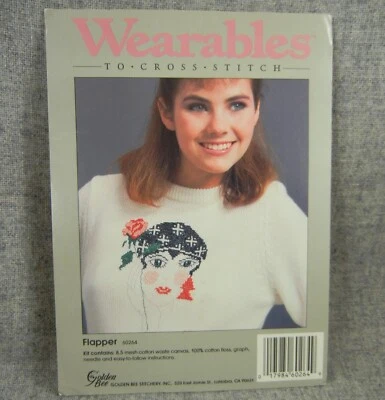 Flapper Wearables to Cross Stitch Golden Bee Kit 60264 Bolsa Abierta Completa Foto 1 de 2