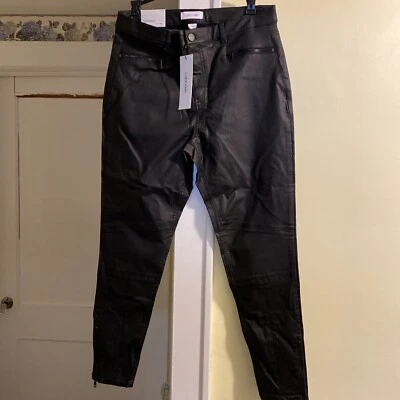 womens calvin klein faux leather pant - Image 1 of 4