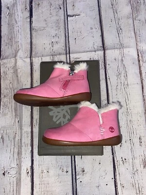 Botines de gamuza Timberland Tree Sprout rosa talla 6M nuevos con etiquetas Foto 1 de 3