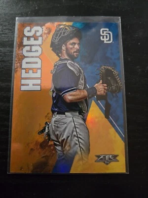 2019 Topps Fire Orange #D  /299 Austin Hedges #195 Padres - Image 1 of 2