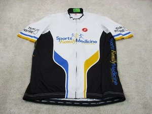 Castelli Cycling Jersey Men 3XL XXXL White Black Scorpion Zip Bike Shirt USA - Picture 1 of 12