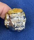 Donald Trump Silver Tone Ring Size 9.75 Hair Trump Jewelry MAGA President WOW