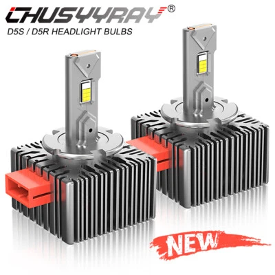 Fit MITSUBISHI L200 2016-2018 2019 Xenon D5S Bulbs LED Head Light Lamp Kit Hi/Lo - Image 1 of 4