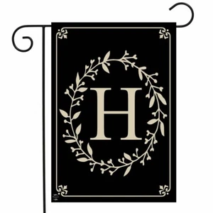 Classic Monogram Letter H Garden Flag 12.5"x18" Brand New - Picture 1 of 1