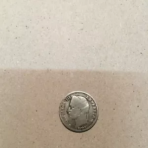 FRANCE 50 CENTIMES 1866 BB KM # 814.2 FINE. - Picture 1 of 4
