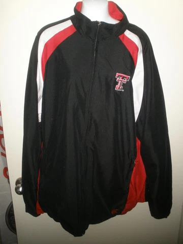 #503 Colosseum Texas Tech Red Raiders Mesh Lined Windbreaker Jacket XL Full Zip Cover