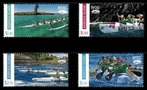 Norfolk Island 2016 - Canoe Races Boats - Set of 4 Stamps - Scott 1120-23 - MNH - Picture 1 of 1