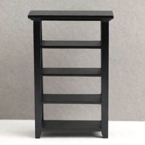 1:12 Scale Dollhouse Miniature Bookshelf Bookcase Living Room Wooden Furniture - Picture 1 of 8