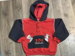 Vintage Disney 101 Dalmations Hoodie Sweatshirt Pull Over 5T - Picture 1 of 6