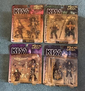 KISS ALL Psycho Circus Action Figures McFarlane Toys 1998 NIB Lot Of 4 Openers - Picture 1 of 5