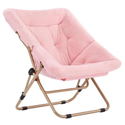 Cómoda silla plegable, silla plegable de gran tamaño de piel sintética suave, salón perezoso... Foto 1 de 4