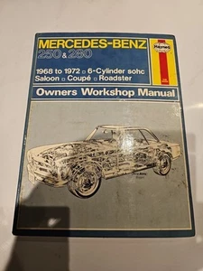 Mercedes Benz 250, & 280 6-cylinder Sohc 1968-1972 Haynes Workshop Manual - Picture 1 of 1