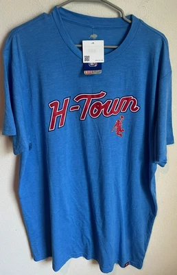 Houston Rockets mens dunking astronaut light blue t-shirt size 3XL - Image 1 of 4