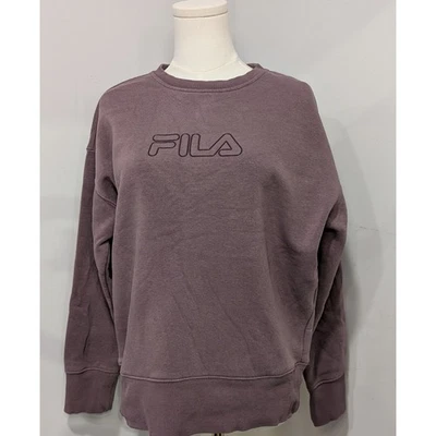 Sudadera pulóver para mujer Fila cuello redondo manga larga ocio malva mediana Foto 1 de 4