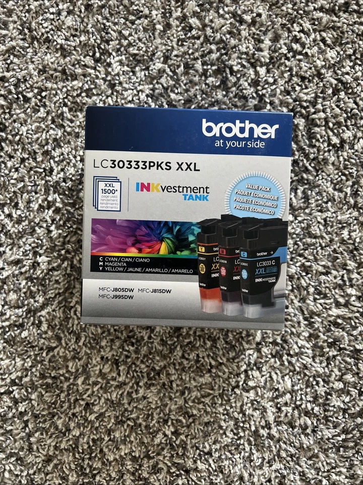 Brother INKvestment Tank LC30333PKS Yellow Cyan and Magenta Ink Cartridge 2026