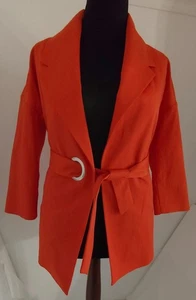Loft Denmark Stunning Designer Women's Red-Orange Coat Jacket EU34 UK 6 US 2 VGC - Picture 1 of 13