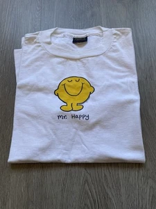 Mr. Happy T-Shirt Youth XL 18-20 NWOT  Vintage Rare Roger Hargreaves Mr. Men - Picture 1 of 10
