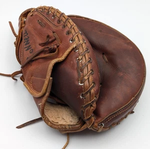 Guante de béisbol vintage Nokona CM73 de cuero Catcher’s Mitt 32,5" diestro - Imagen 1 de 12