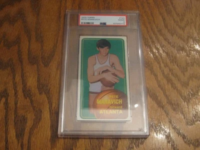 Tarjeta de novato de baloncesto Pete Maravich 1970 Topps PSA 2 Foto 1 de 2