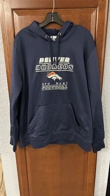 Denver Broncos NFL Equipo Ropa TX3 Cálida Hombres Sudadera con Capucha Talla XL Azul Foto 1 de 4