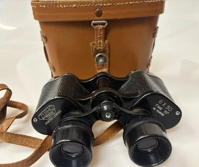 VTG ZUIHO TOKYO 6x30 Binoculars Coated Lenses 7.5 No 634638 50-60’s WITH CASE - Image 1 of 4
