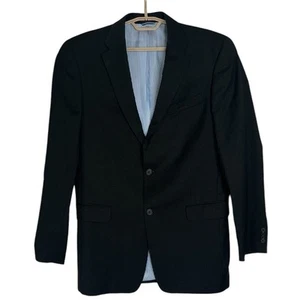 Tommy Hilfiger Blazer Hombre 40L Negro Abrigo Deportivo 2 Botones Delantero Preppy Elegante - Imagen 1 de 7