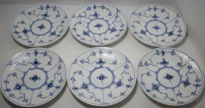 Royal Copenhagen AZUL ACANALADO: Liso #2162: 6 platillos: EXCELENTE: SIN PRECIO BASE - Imagen 1 de 3