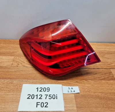 ✅10-12 OEM BMW F01 F02 750 Alpina B7 Luz Trasera Izquierda Lado del Conductor Exterior Lámpara Foto 1 de 4