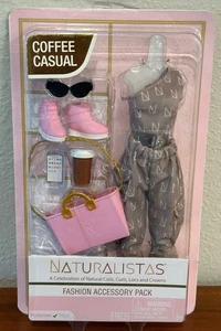 Naturalistas Coffee Casual 8pc 11.5" Fashion Doll Accessory Pack by Purpose Toys - Picture 1 of 1