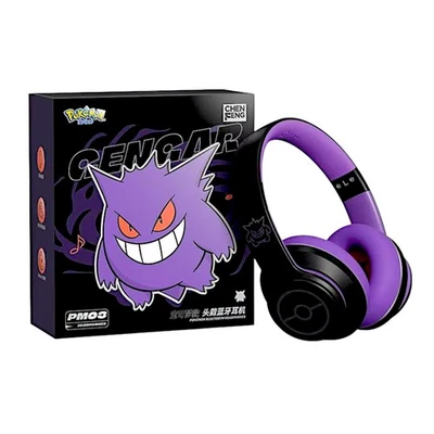 CHENFENG Gengar Eevee Pokemon Wireless Bluetooth 5.4 Headphones RGB Gamers Headset w/Box