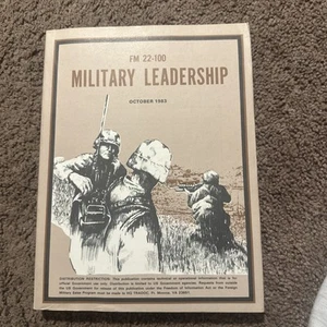 Military Leadership FM 22-100 US Army Dept of the Army 1983 VINTAGE Book - Picture 1 of 4