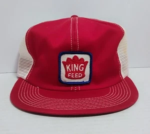 VINTAGE K-PRODUCTS K-BRAND KING FEED SNAPBACK FARMER TRUCKER MESH CAP HAT - Picture 1 of 8