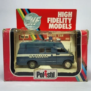 Vintage 1/25 POLISTIL HF Modelos DODGE VAN POLIZIA Diecast Modelo Coche Caja Original - Imagen 1 de 21