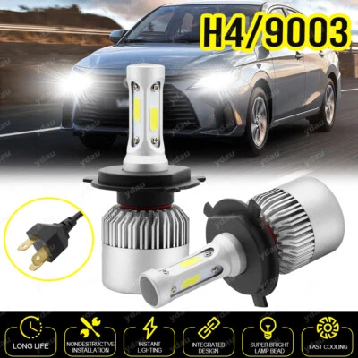 Kit de 2 faros LED bombillas de haz alto/bajo para Toyota Yaris sedán de 4 puertas 2007-2011-2019 Foto 1 de 4