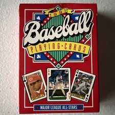 1991 BASEBALL MAJOR LEAGUE ALL-STARS PLAYING CARDS 56 ALL STAR PLAYERS LOT HOFer