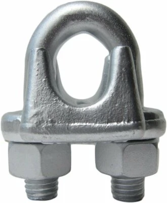 GROOVE INDUSTRIAL 3/4" Drop Forged Heavy Duty Galvanized Wire Rope Clips (20-Pack)